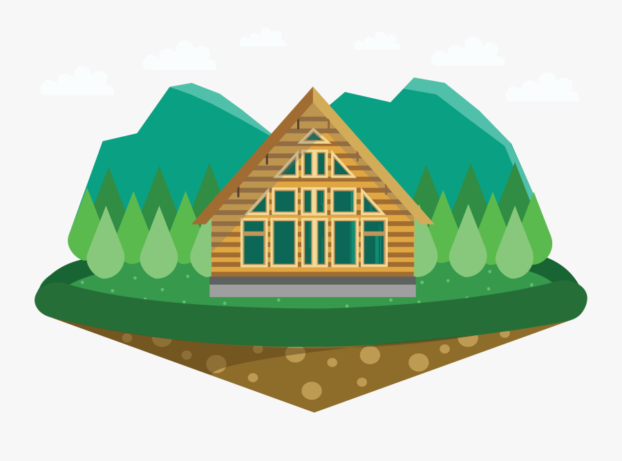 Png Library Stock House Chalet Cottage A - Cartoon Cottage Png, Transparent Clipart
