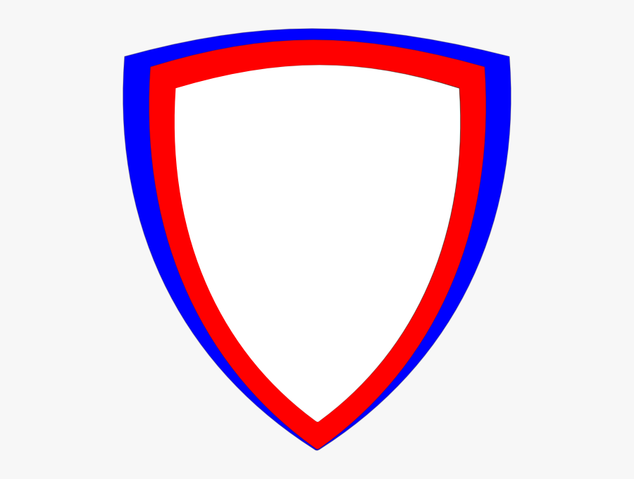 Shield - Clipart - Red And Blue Shield, Transparent Clipart