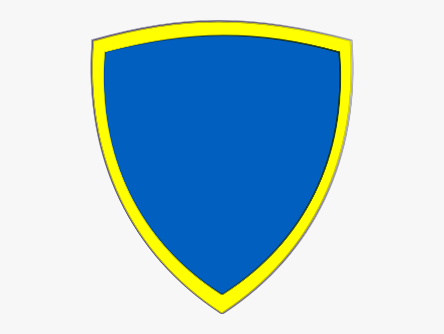 Blue And Yellow Shield Png, Transparent Clipart