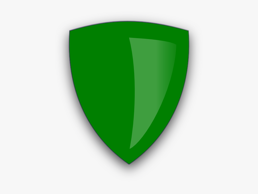 Green Glossy Shield Svg Clip Arts - Green Shield Transparent, Transparent Clipart