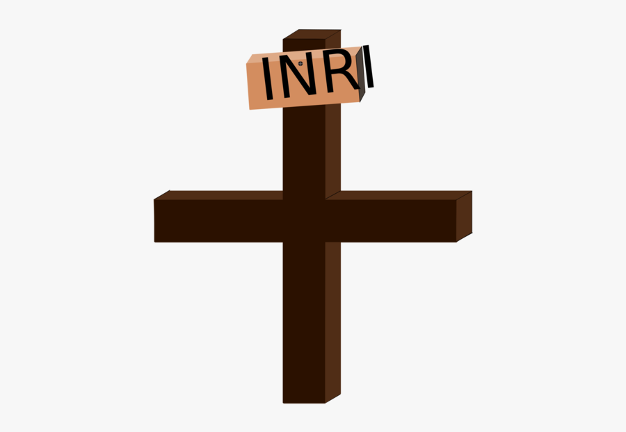 Line,symbol,religious Item - Cruz De Jesus Inri, Transparent Clipart