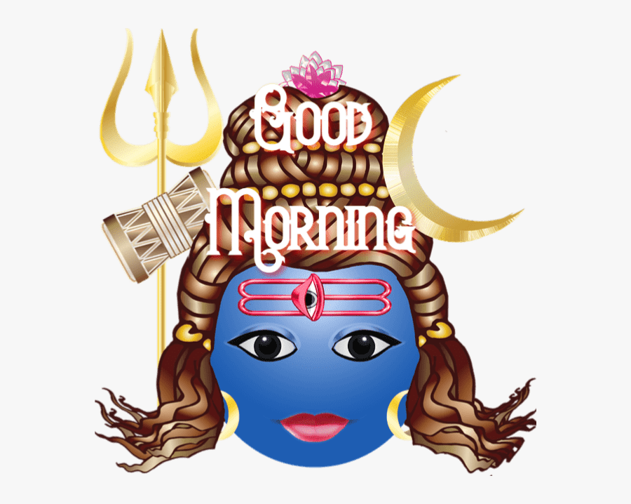 Good Morning God Images - Lord Shiva Emoji, Transparent Clipart