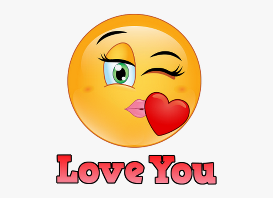 Emoji World Love You - Smiley, Transparent Clipart
