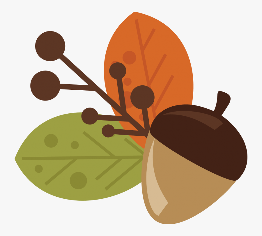 Acorn Clip Art Free - Leaves And Acorns Clipart, Transparent Clipart