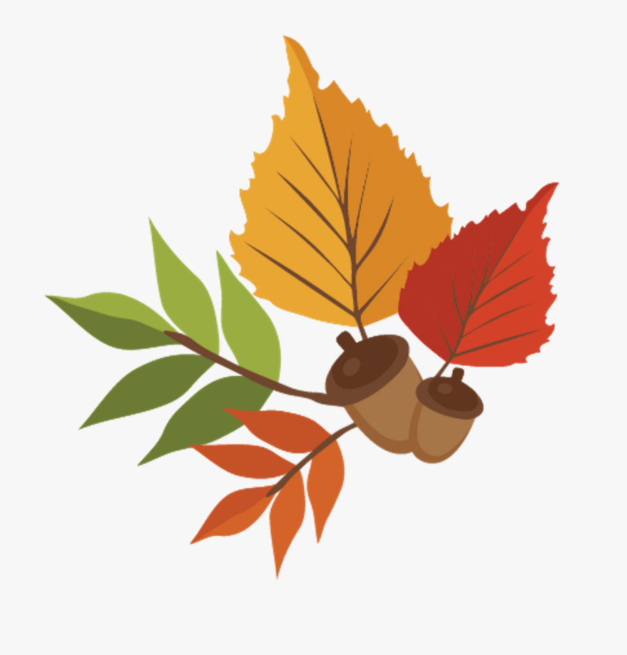 Fallleaves Leaves Fall Autumn Acorn Clipart , Png Download - Cute Fall ...