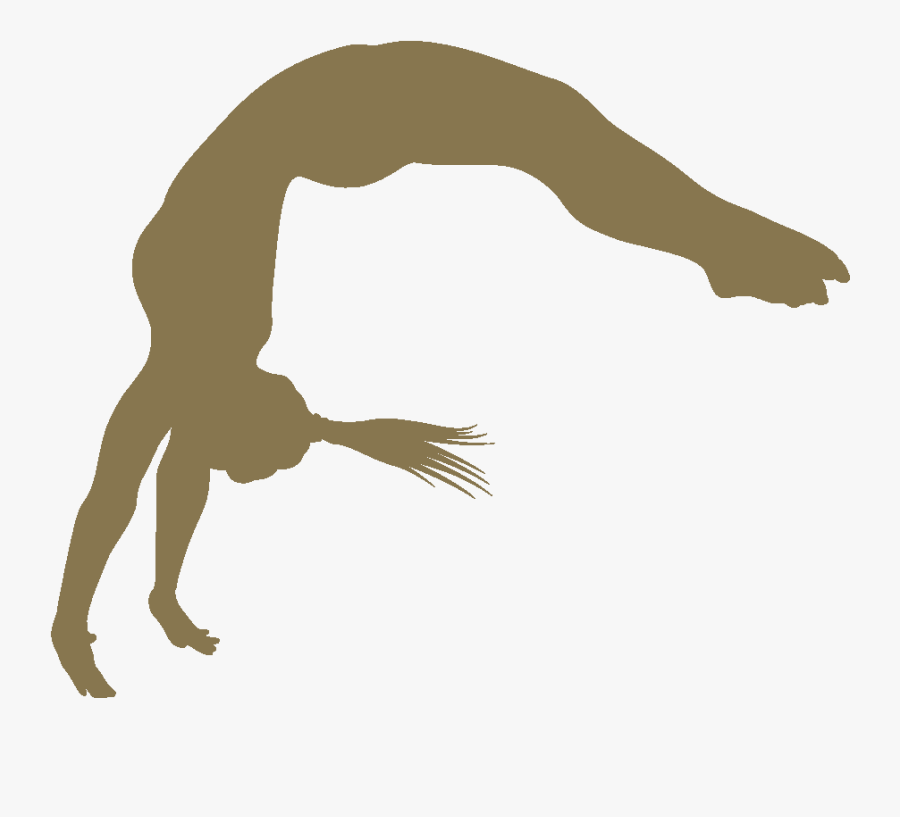 Free Download Gymnastics Flip Silhouette Clipart Artistic - Back Handspring Gymnastics Silhouette, Transparent Clipart