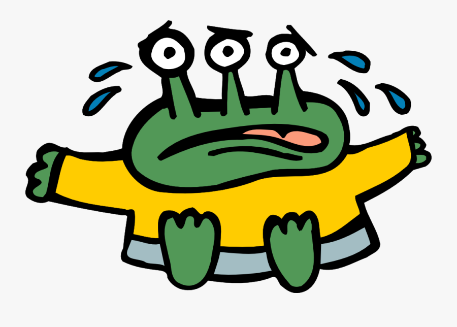 Crying Alien, Transparent Clipart