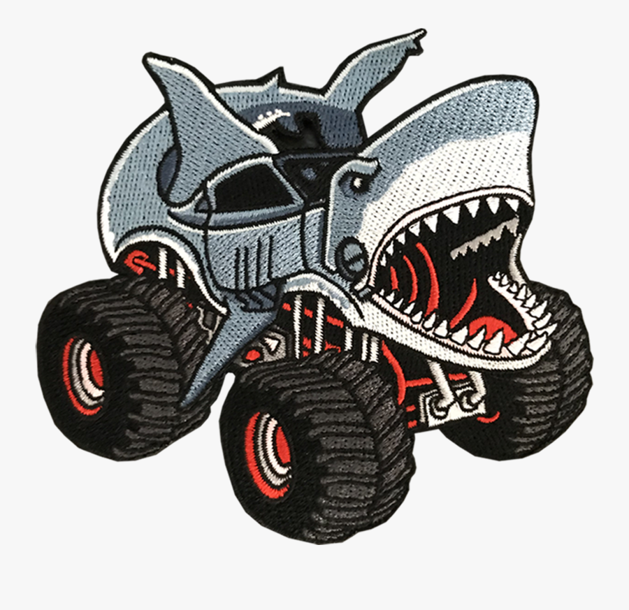 Clip Art Cartoons Monster Truck - Shark Monster Truck Drawing, Transparent Clipart