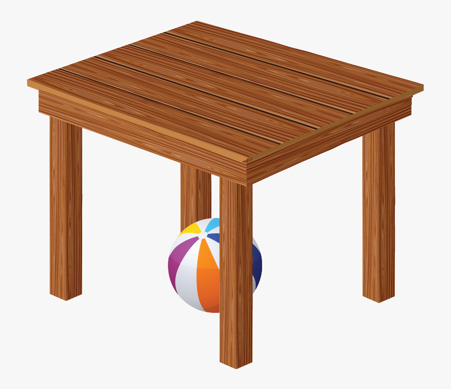 French Clipart Table - Ball Is Under The Table Clipart, Transparent Clipart