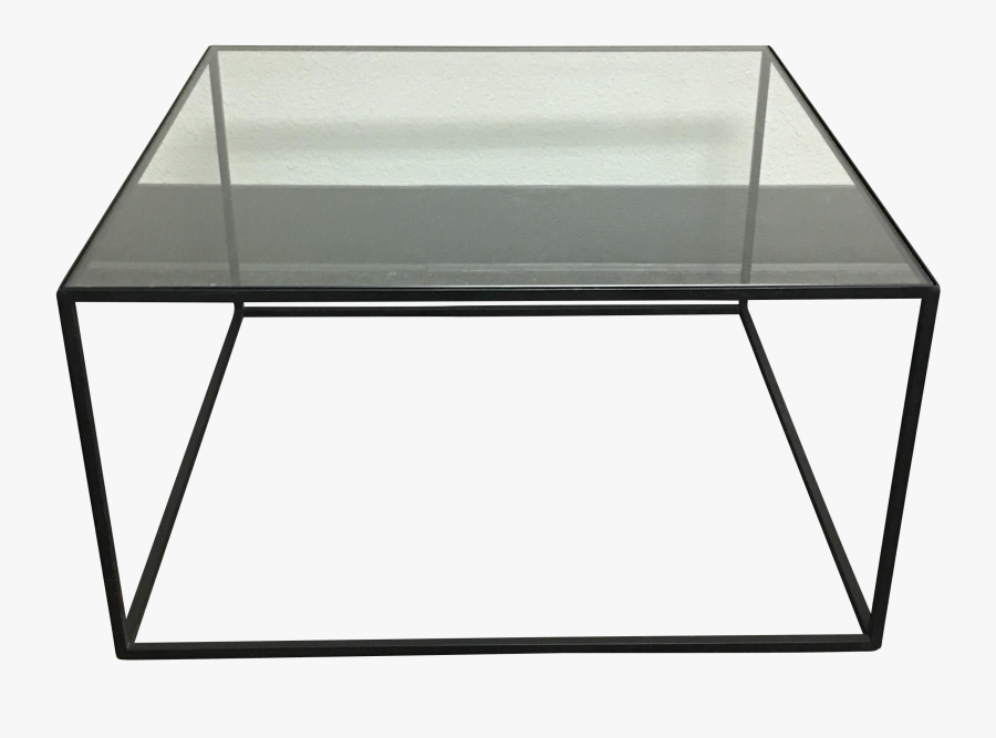 Clip Art Transparent Iron Glass And Square Tables On - Coffee Table, Transparent Clipart