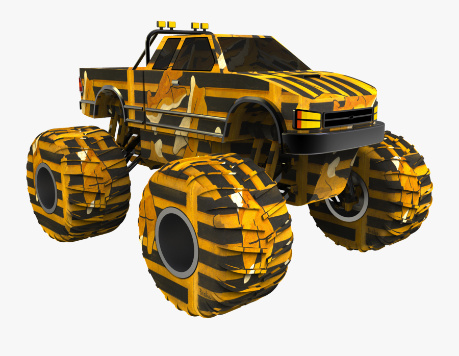 Transparent Monster Truck Clipart - Monster Truck Png Hd, Transparent Clipart