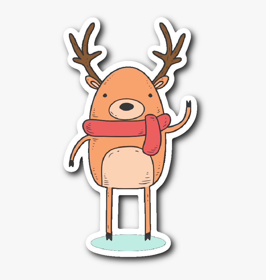 Cute Animals In Winter Clothes, Transparent Clipart