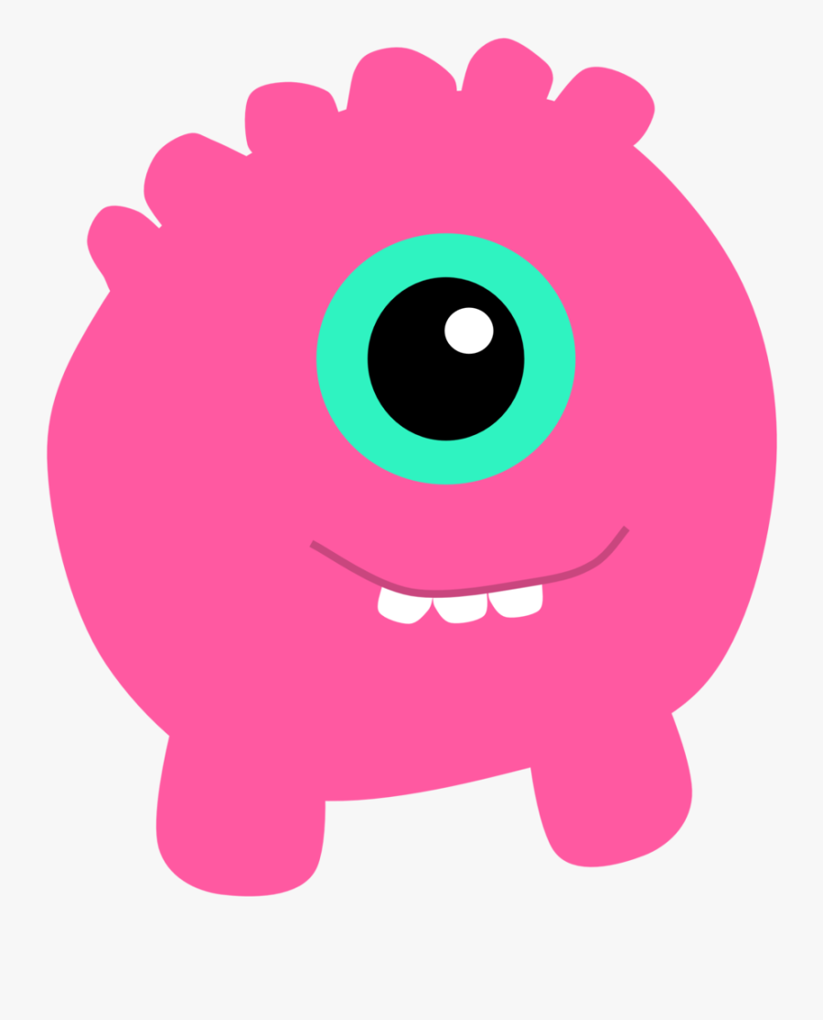 Pink Monster Clip Art At Clker - Cute Monster Vector Png, Transparent Clipart
