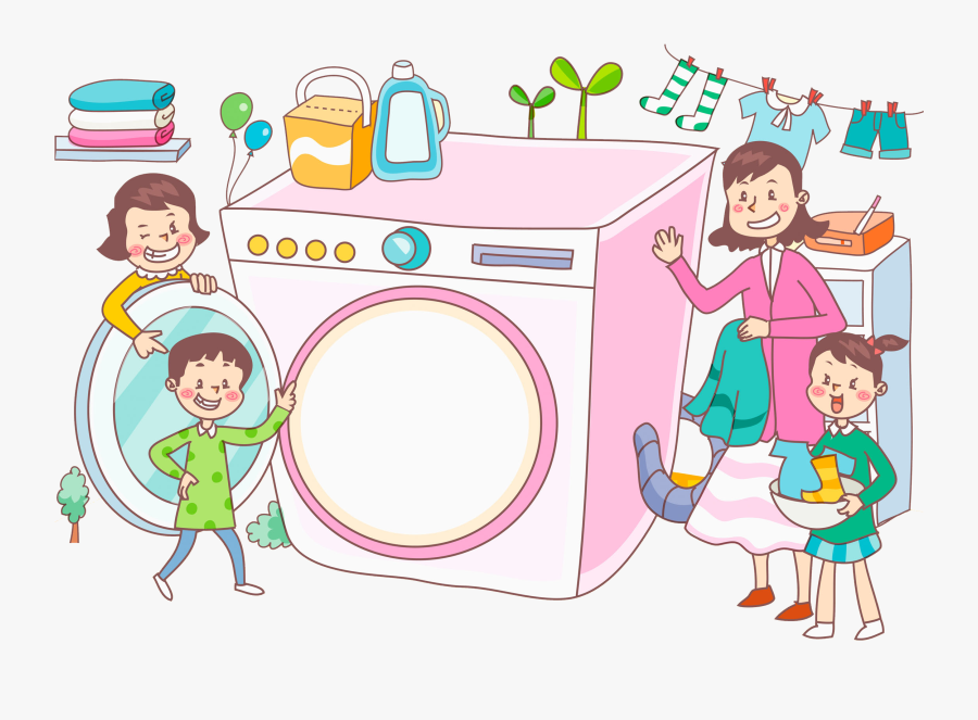 Hanger Clipart Washed Clothes - Cartoon Laundry , Free Transparent ...