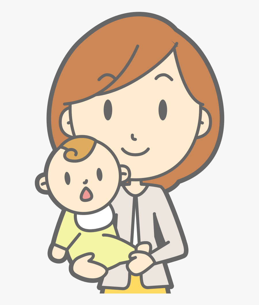Mother And Baby - Mom And Baby Vector, Transparent Clipart