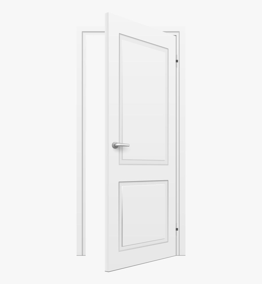 Open White Door Png, Transparent Clipart