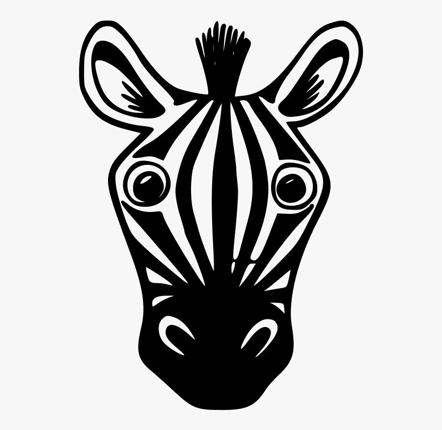 How To Draw A Zebra Face Step By Step Choice Image - Zebra Face Drawing Easy, Transparent Clipart