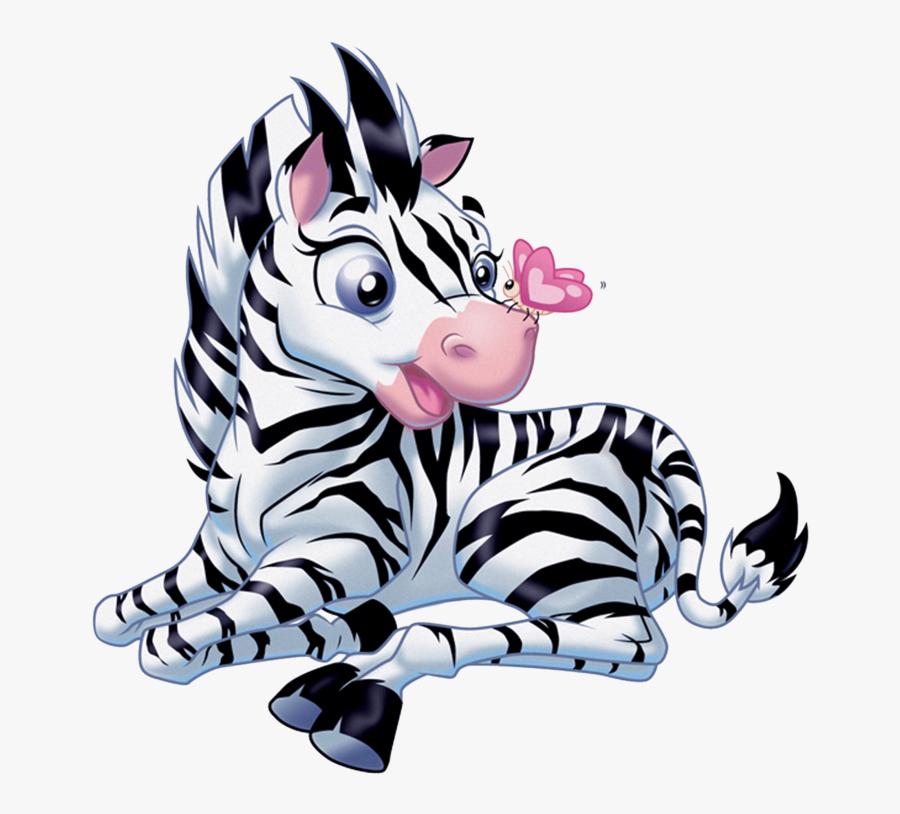 Zebra Clipart Cartoon Character - Cute Zebra Cartoon, Transparent Clipart