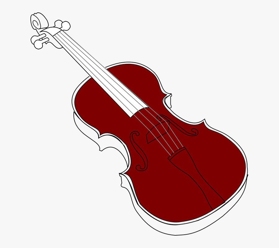 Violin Svg Clip Arts - Gambar Sketsa Alat Musik Biola, Transparent Clipart