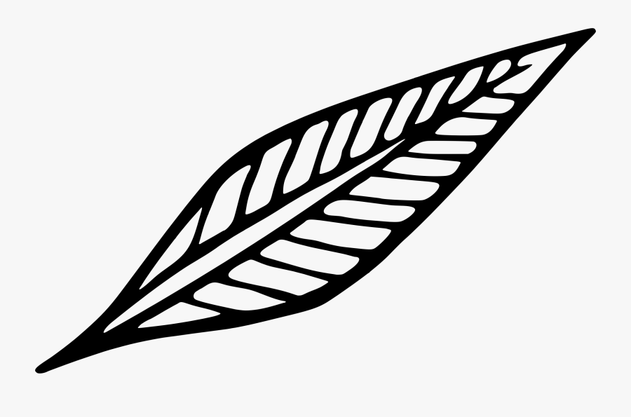 Line Art,plant,leaf - Simple Leaf Clipart Black And White, Transparent Clipart