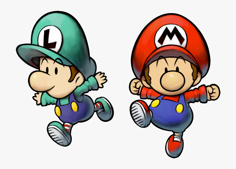 Transparent Mario And Luigi Clipart - Baby Mario And Baby Luigi Partners In Time, Transparent Clipart