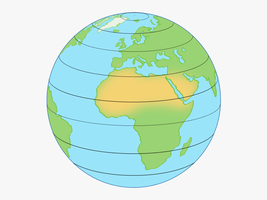 Clipart World Grid - Latitude On The Globe, Transparent Clipart