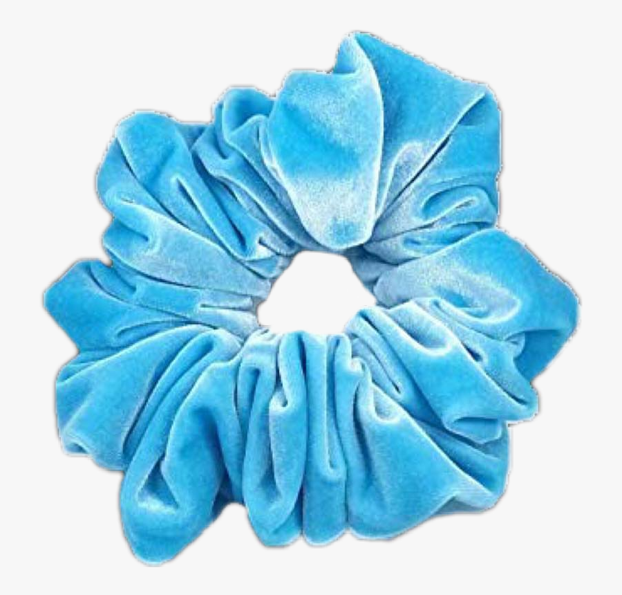 Another Scrunchie - Light Blue Velvet Scrunchies, Transparent Clipart