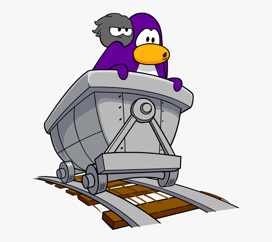 Coal Clipart Mine Cart - Club Penguin Mine Cart, Transparent Clipart