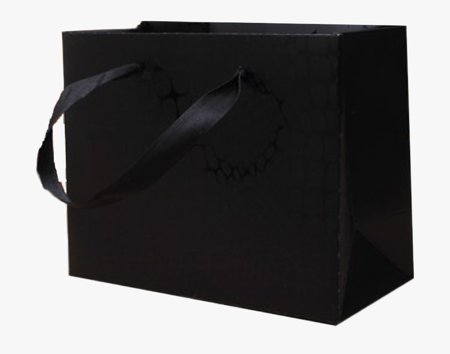 Black Snakeskin Gift Bag Featured - Black Gift Bag Transparent, Transparent Clipart