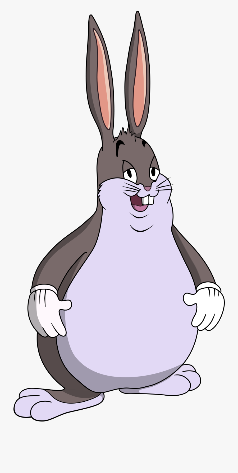 Snowshoe-hare - Big Chungus Sticker, Transparent Clipart