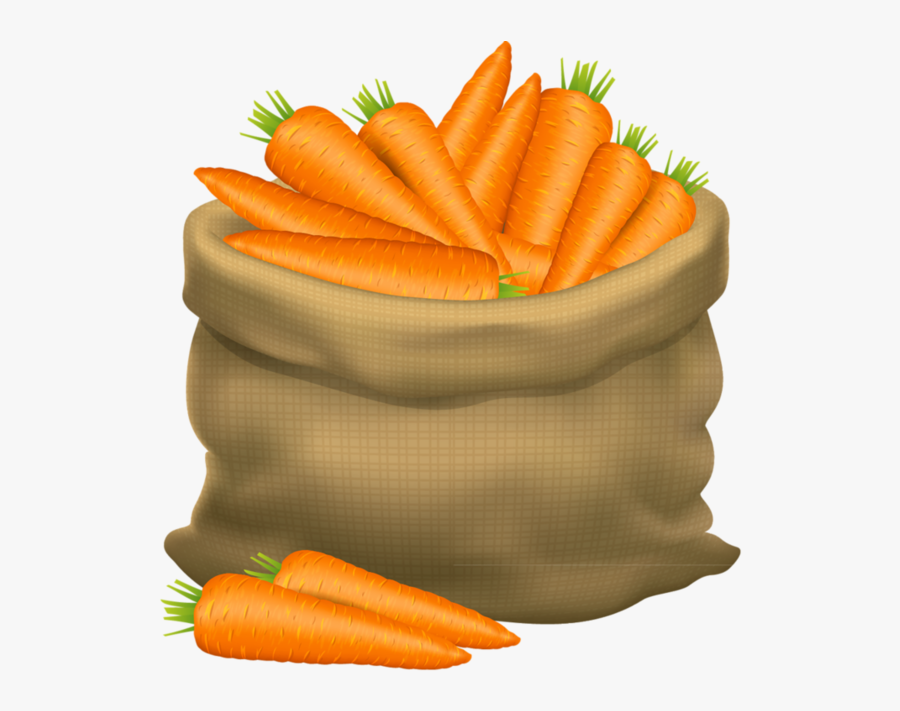 Fruit Clipart Food Item - Bag Of Carrots Clipart , Free Transparent