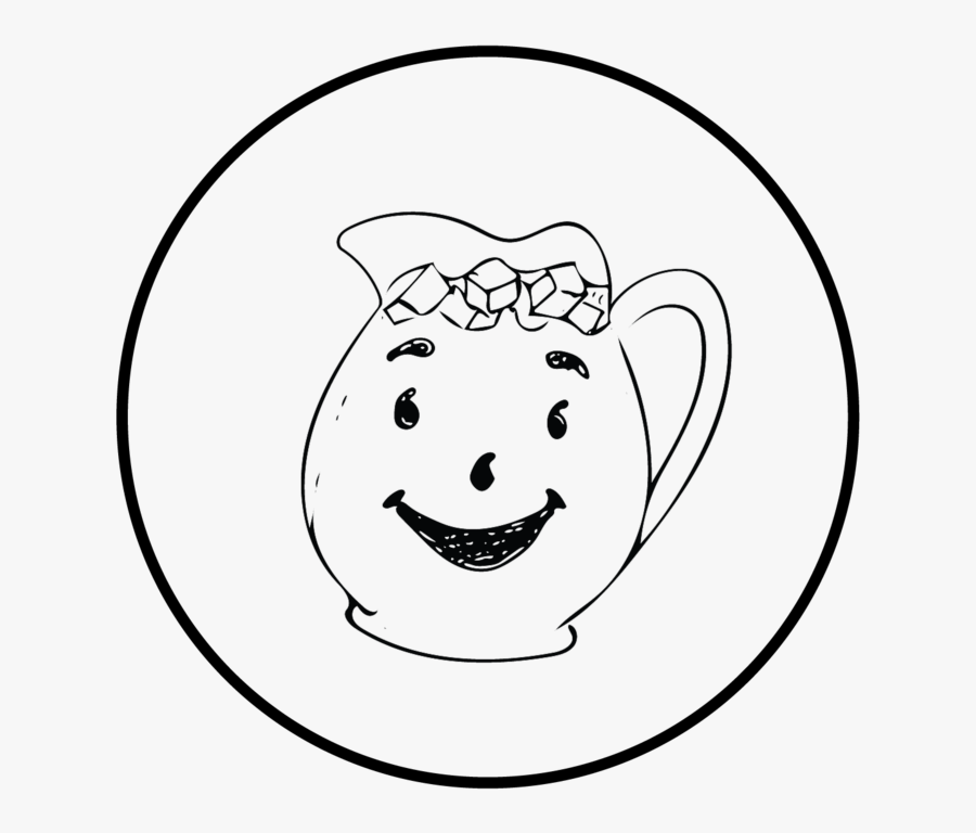 Transparent Kool Aid Man Png - Line Art, Transparent Clipart