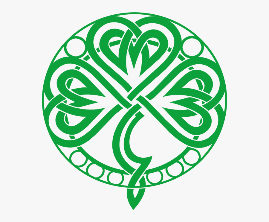 Transparent Celtic Knot Circle Png - Tribal Clover, Transparent Clipart