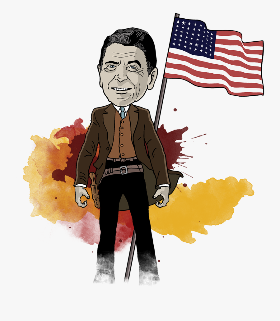 A Million Degrees Of Separation O Production Company - Ronald Reagan Transparent Comic, Transparent Clipart