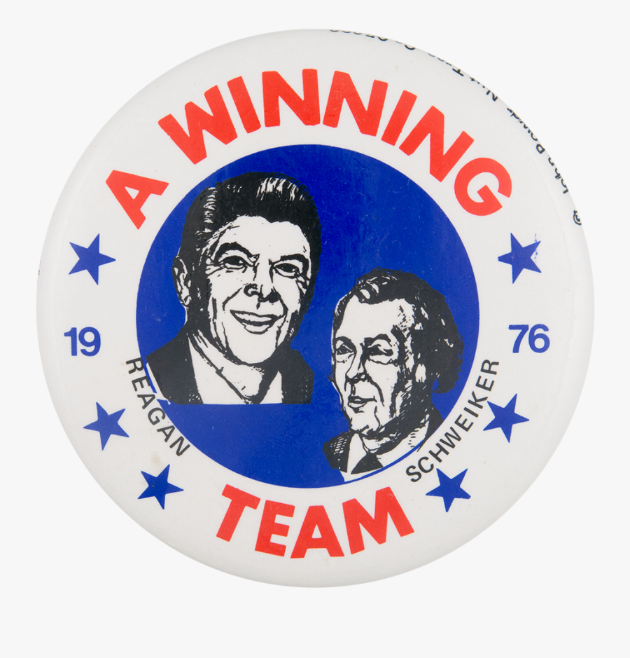 Reagan Schweiker A Winning Team - Badge, Transparent Clipart