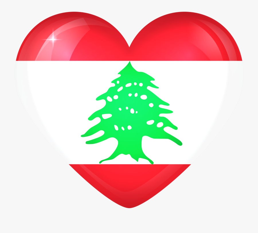 Lebanon Flag Heart Clipart , Png Download - Lebanon Flag, Transparent Clipart