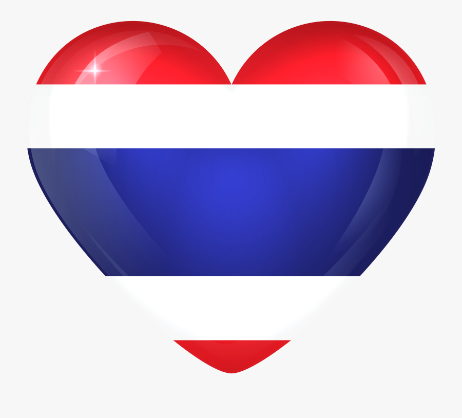 Thai Flag Png - Thailand Flag Heart Png, Transparent Clipart