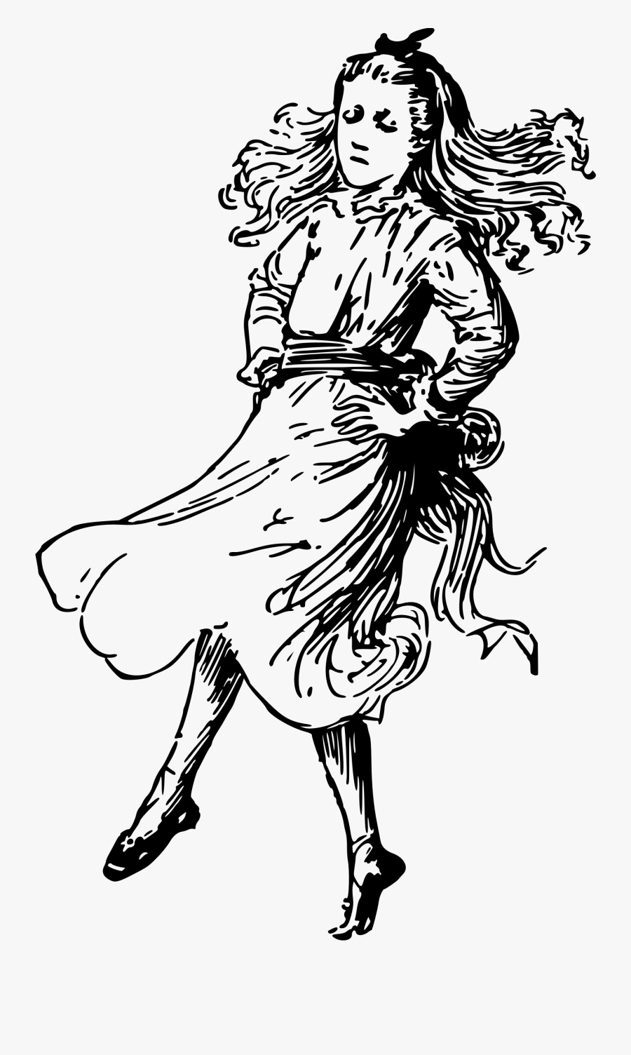 Dancing Girl Clip Arts - Illustration, Transparent Clipart