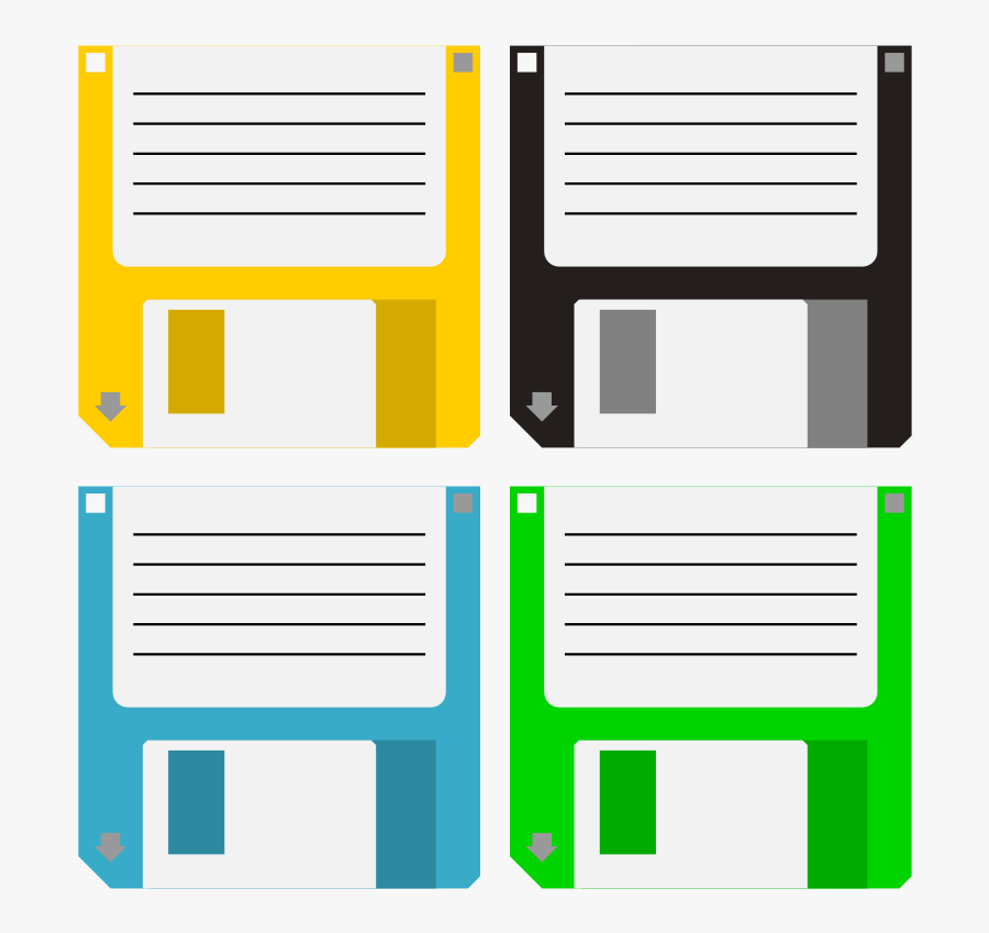 Floppys - Floppy Disk Clipart, Transparent Clipart