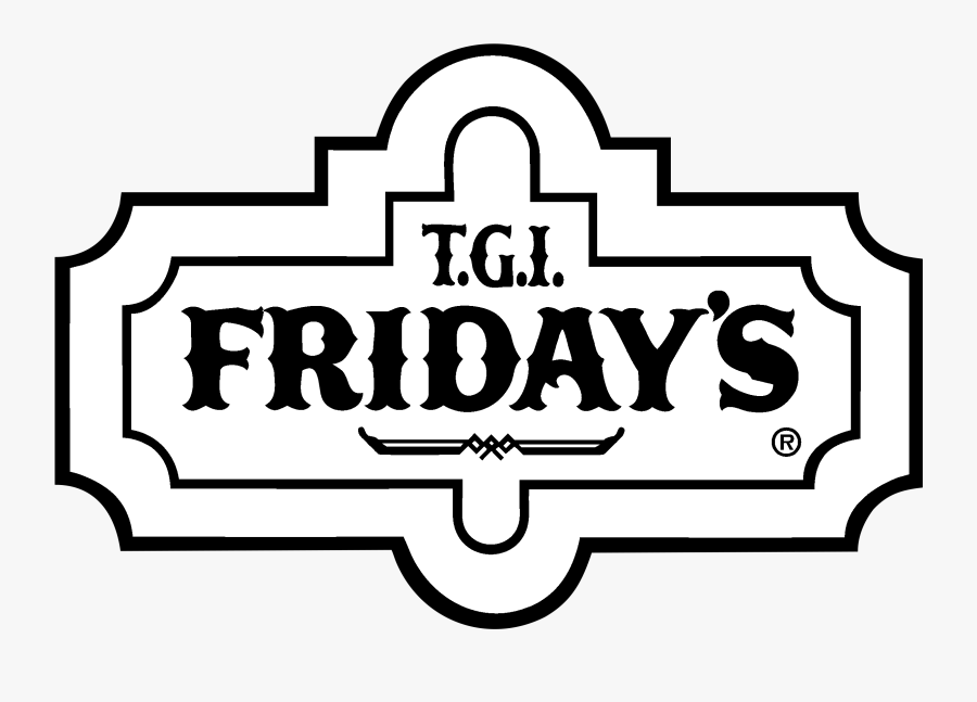 Friday"s Logo Black And White Clipart , Png Download, Transparent Clipart