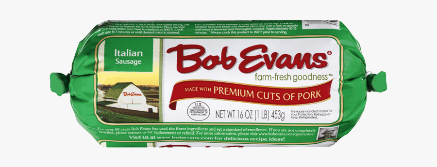 Bob Evans Italian Roll Sausage - Bob Evans Italian Sausage, Transparent Clipart