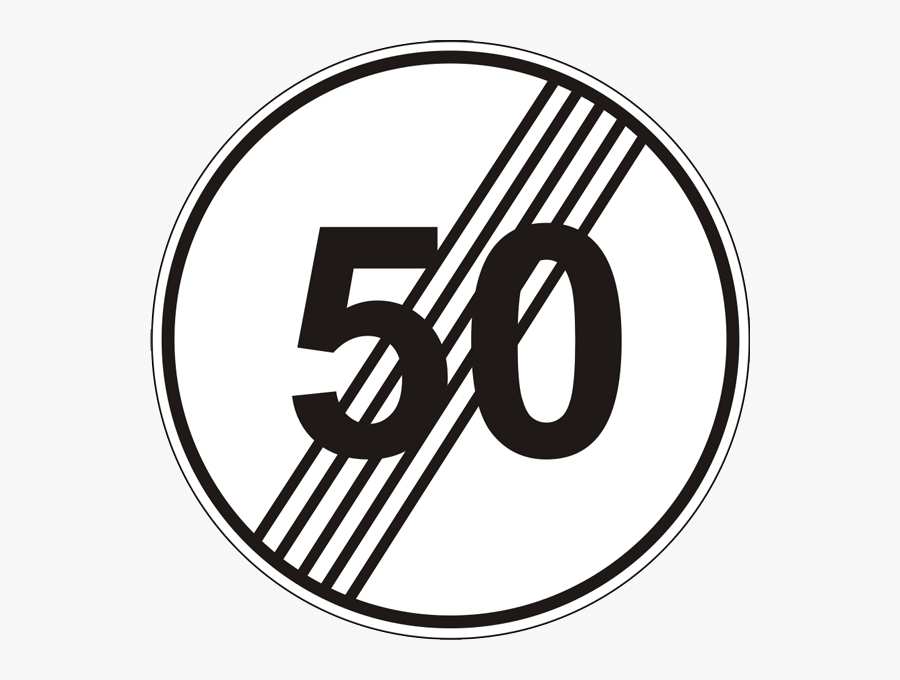 French National Speed Limit Sign Clipart , Png Download - French ...