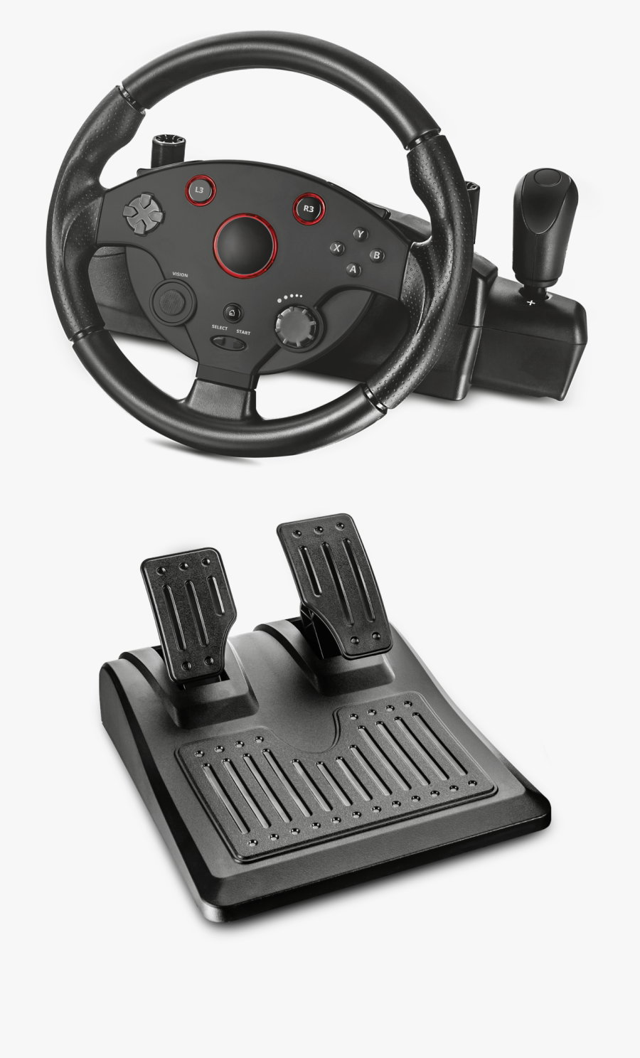 Transparent Hands On Steering Wheel Clipart - Trust Gxt 288 Racing Wheel, Transparent Clipart