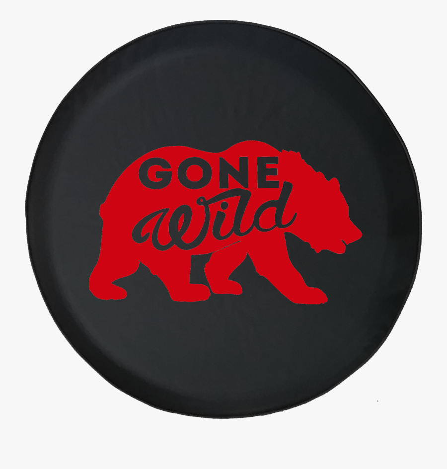 Gone Wild Bear Outdoors Offroad Jeep Rv Camper Spare - Circle, Transparent Clipart