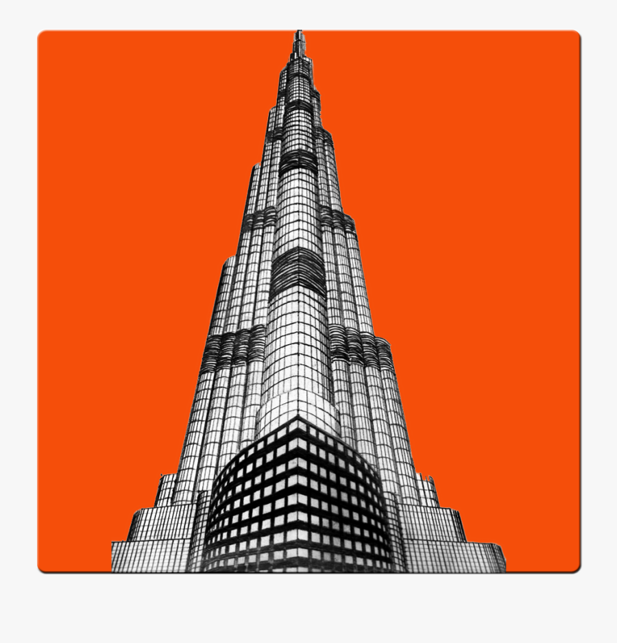 Burj Khalifa Drawing Sketch, Transparent Clipart