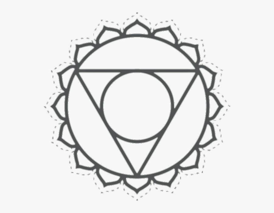 Wisdom Symbolical Geometrical Graphics Also Known As - Throat Chakra Drawing, Transparent Clipart
