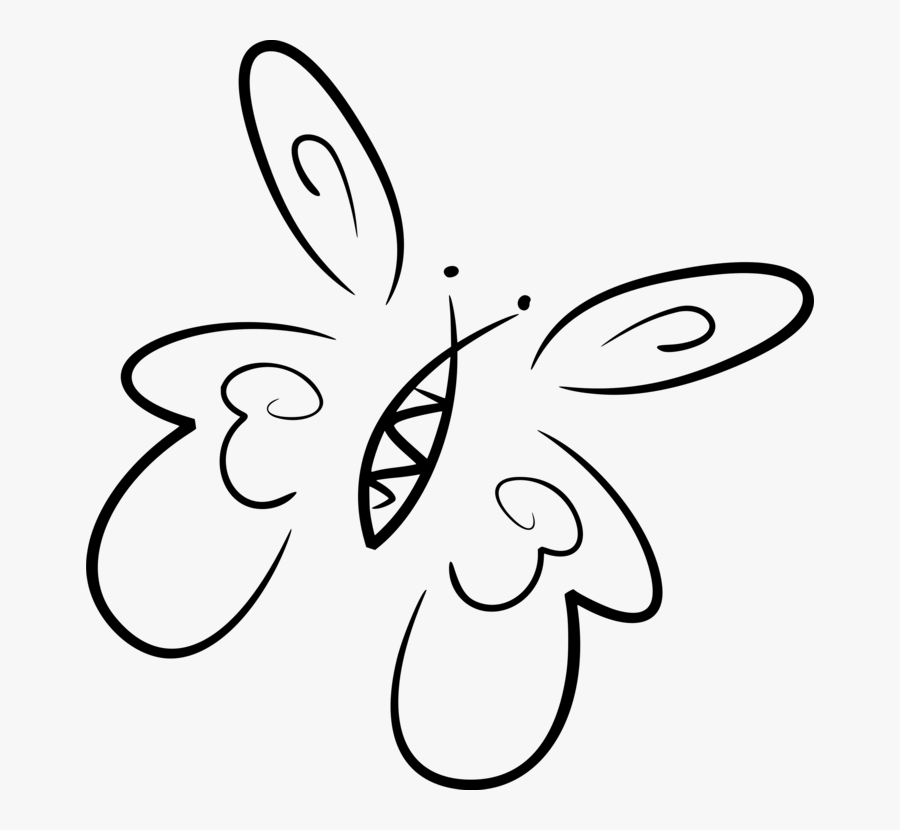 Art,symmetry,monochrome Photography - Stylised Butterfly, Transparent Clipart