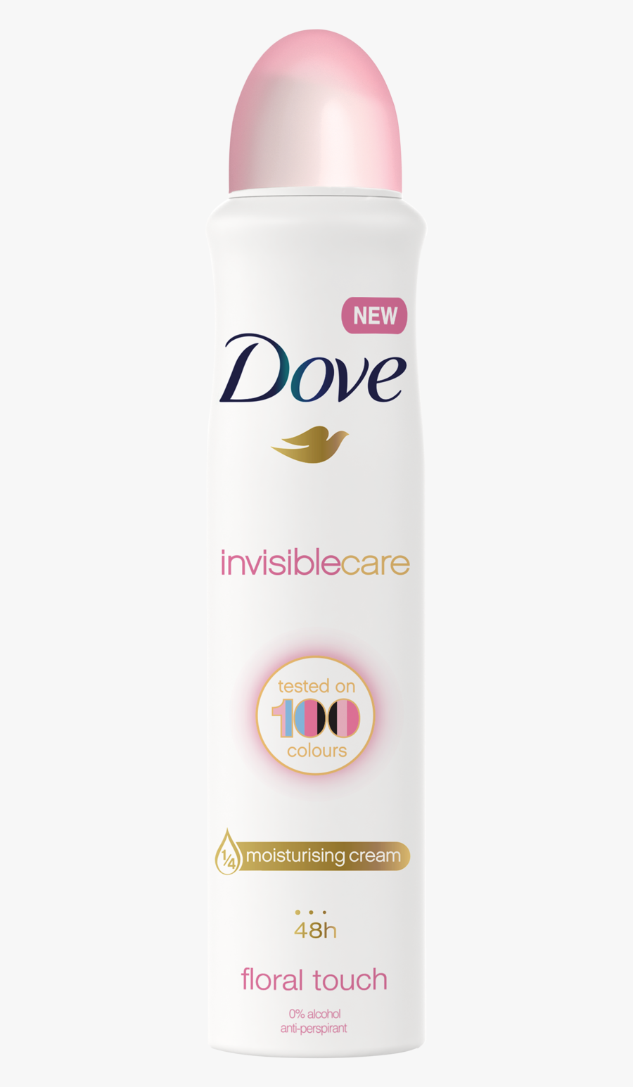 Dove Deodorant Spray Invisible Dry, Transparent Clipart