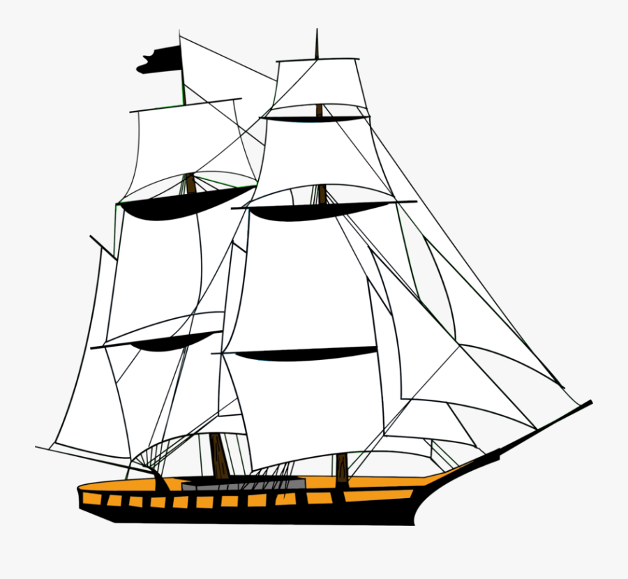Caravel,baltimore Clipper,ship - Ship Clipart No Background, Transparent Clipart
