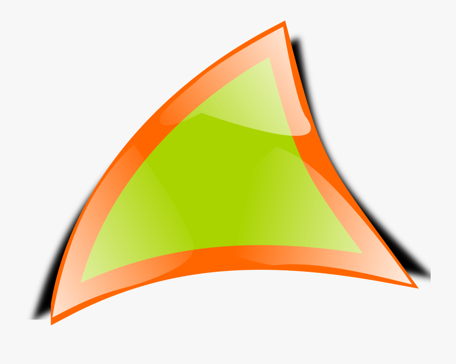 Triangle Big Image Png - Curved Triangle Shape Vector, Transparent Clipart